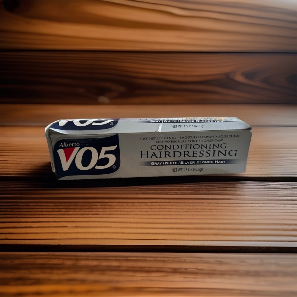 Alberto VO5 Conditioning Hairdressing Gray White Silver & Blonde Hair 1.5 oz